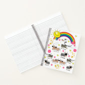 Koe van spiraalvormige Notitieboeken Regelboog Zon (Binnen)