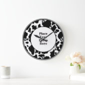 Koe van uw fotowandklok grote klok (Huis)