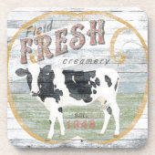  Koe van verse crème Drankjes Onderzetter (Voorkant)