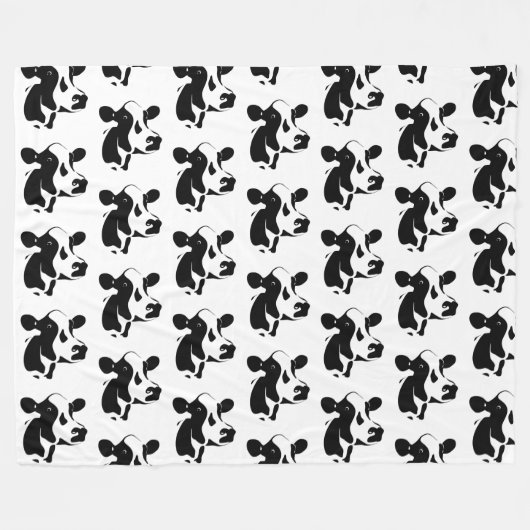 Koe van vlootswand-Boerderij Fleece Deken (Voorkant (Horizontaal))