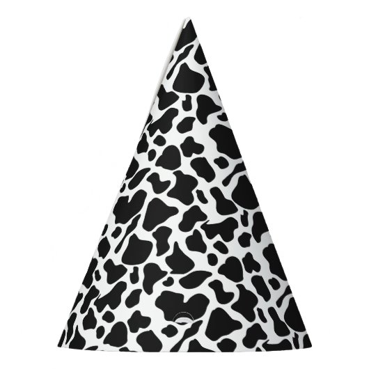 Koe van zwart-wit Boerderij Feesthoedjes (Links)
