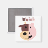 Koe + Varken = Moink magneet (Voorkant / Achterkant)