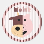 Koe + Varken = Moink stickers (Voorkant)