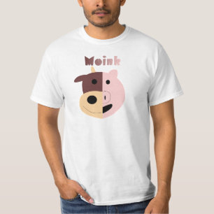 Koe + Varkens = mannen roze overhemden T-shirt