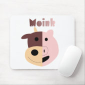 Koe + Varkens = Moink mousepad Muismat (Met muis)