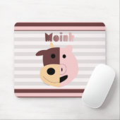 Koe + Varkens = Moink mousepad Muismat (Met muis)