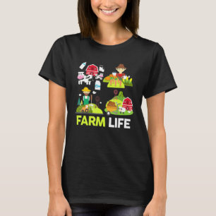 Koe Varkensgeitenfokkerij Dairy Animals Novelty T-shirt