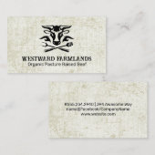 Koe | veehouder | markt visitekaartje (Voorkant / Achterkant)