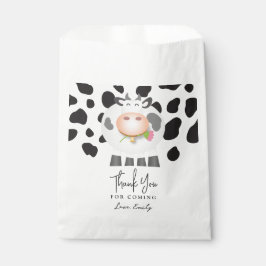 Koe verjaardag dank u voor uw komst bedankzakje