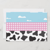 Koe Verjaardag Nodig twee 2e Heilige Koe Party Fot Kaart (Achterkant)