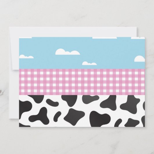 Koe Verjaardag Nodig twee 2e Heilige Koe Party Fot Kaart (Achterkant)