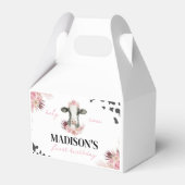 Koe verjaardagspartij bedankdoosjes (Voorkant Zijde)