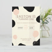 Koe verjaardagsuitnodiging voor kinderen kaart (Staand voorkant)