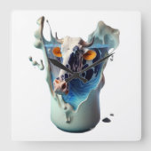 Koe Vierkante Klok (Voorkant)