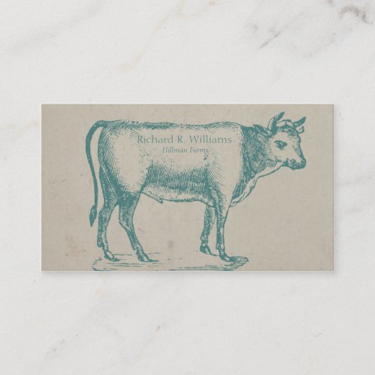 koe visitekaartje (Voorkant)