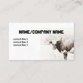 koe visitekaartje aangepaste dubbelzijdig (Achterkant)