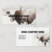 koe visitekaartje aangepaste dubbelzijdig (Voorkant / Achterkant)