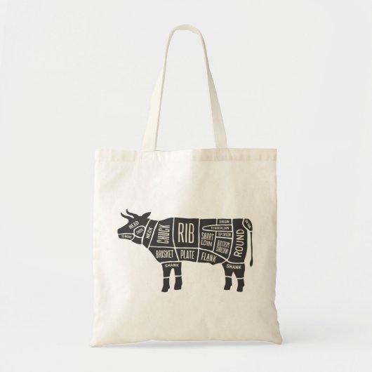 Koe vleesbeenderkast tote bag (Voorkant)