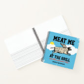 Koe vleesrundvlees snijdt persoonlijk kookboekrece notitieboek (Binnen)