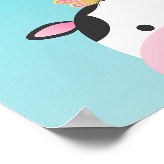 Koe & Vlinder BFFs Slaapkamer Poster (Hoek)