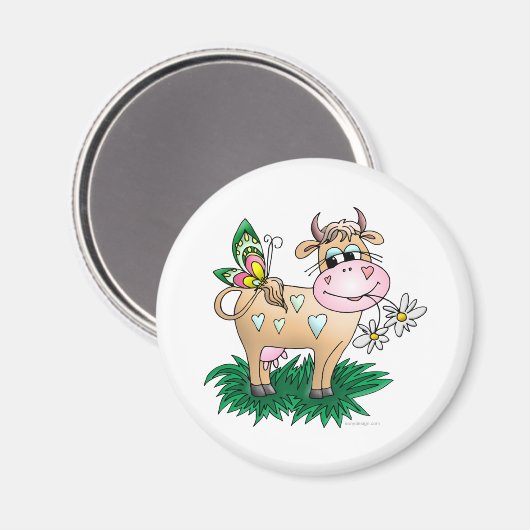 Koe vlindermagneet magneet (Voorkant / Achterkant)