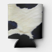 Koe Vloeiende textuur zwart-wit aanpassen Blikjeskoeler (Voorkant)