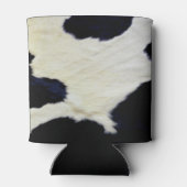 Koe Vloeiende textuur zwart-wit aanpassen Blikjeskoeler (Achterkant)