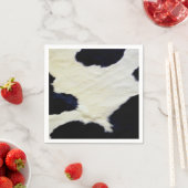 Koe Vloeiende textuur zwart-wit aanpassen Servet (Insitu)