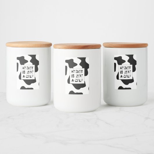 Koe Voedselcontainer Etiket (Flessen)