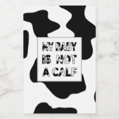 Koe Voedselcontainer Etiket (Enkel label)