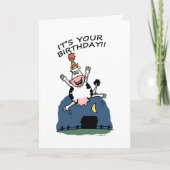 Koe vogeldagkaart kaart (Voorkant)