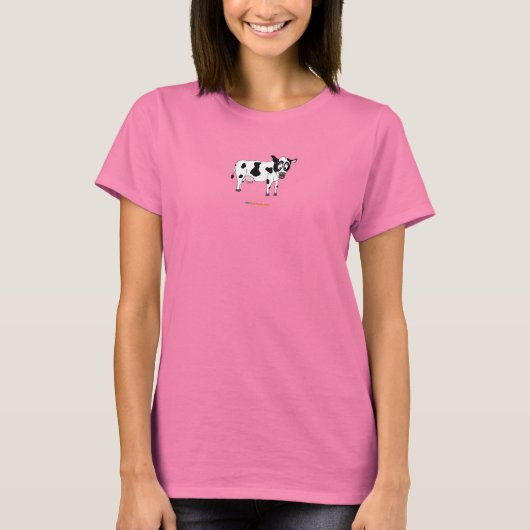 Koe volwassen Design T-Shirt (Voorkant)