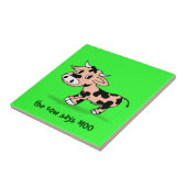 Koe voor Cartoon in gevarieerde vorm met Moo Tegeltje (Zijkant)