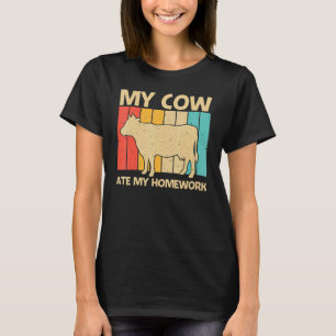 Koe voor de Koe van zuigerstaarten melkboer T-shirt