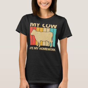 Koe voor de Koe van zuigerstaarten melkboer T-shirt