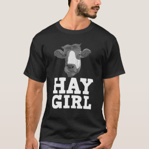 Koe voor de Koe vrouwelijke meisjes Farmer Dairy F T-shirt