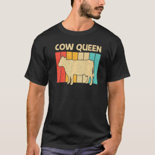 Koe voor de Koe vrouwelijke meisjes Farmer Dairy F T-shirt