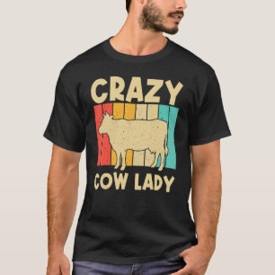 Koe voor de Koe vrouwelijke meisjes Farmer Dairy F T-shirt