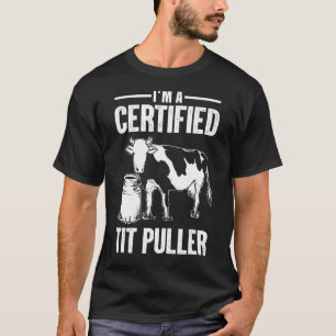 Koe voor de melkproductie van Koeien voor mannen T-shirt