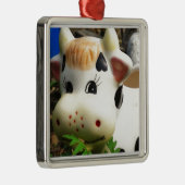 Koe voor de tuin metalen ornament (Rechts)