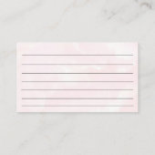 Koe voor het roze meisje Floral Highland Wisdom Informatiekaartje (Achterkant)