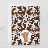 Koe voor Koe op het hoogste niveau Eerste verjaard Kaart (Achterkant)