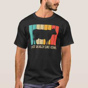Koe voor mannen Boerderij Koe melkveehouder T-shirt