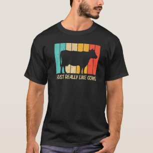 Koe voor mannen Boerderij Koe melkveehouder T-shirt