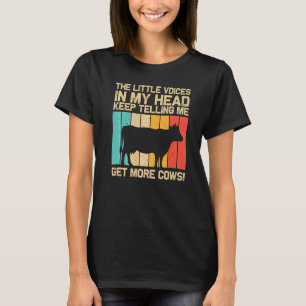 Koe voor mannen Boerderij Koe melkveehouder T-shirt