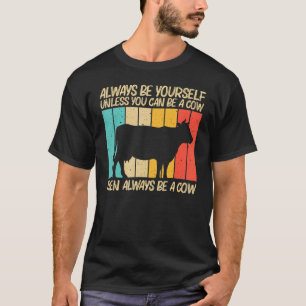 Koe voor mannen vrouwen boerderij dier koe melkvee t-shirt