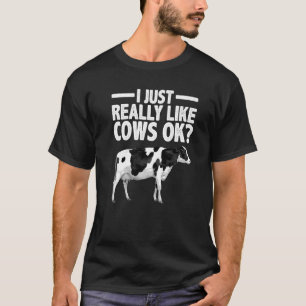 Koe voor mannen vrouwen veehouderij melkvee t-shirt