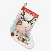 Koe voor mijn eerste Kerstmis Kleine Kerstsok (Voorkant (Hangend))