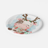 Koe voor mijn eerste Kerstmis Papieren Bordje (Gekanteld)