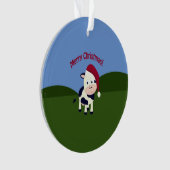 Koe voor pretkerst ornament (voorkant)